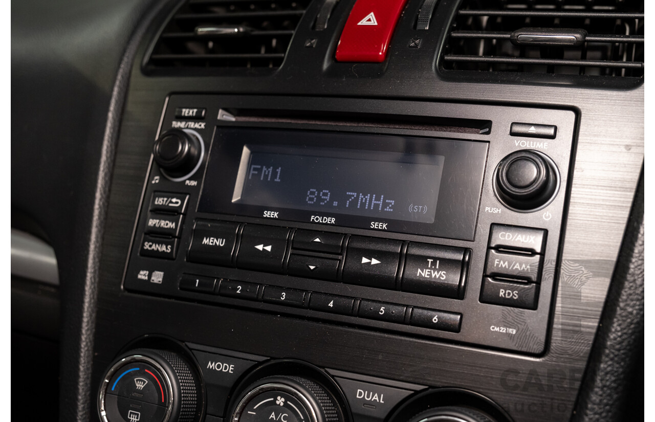 5/2013 Subaru Impreza 2.0i-S (AWD) MY13 5d Hatchback Pearl White 2.0L