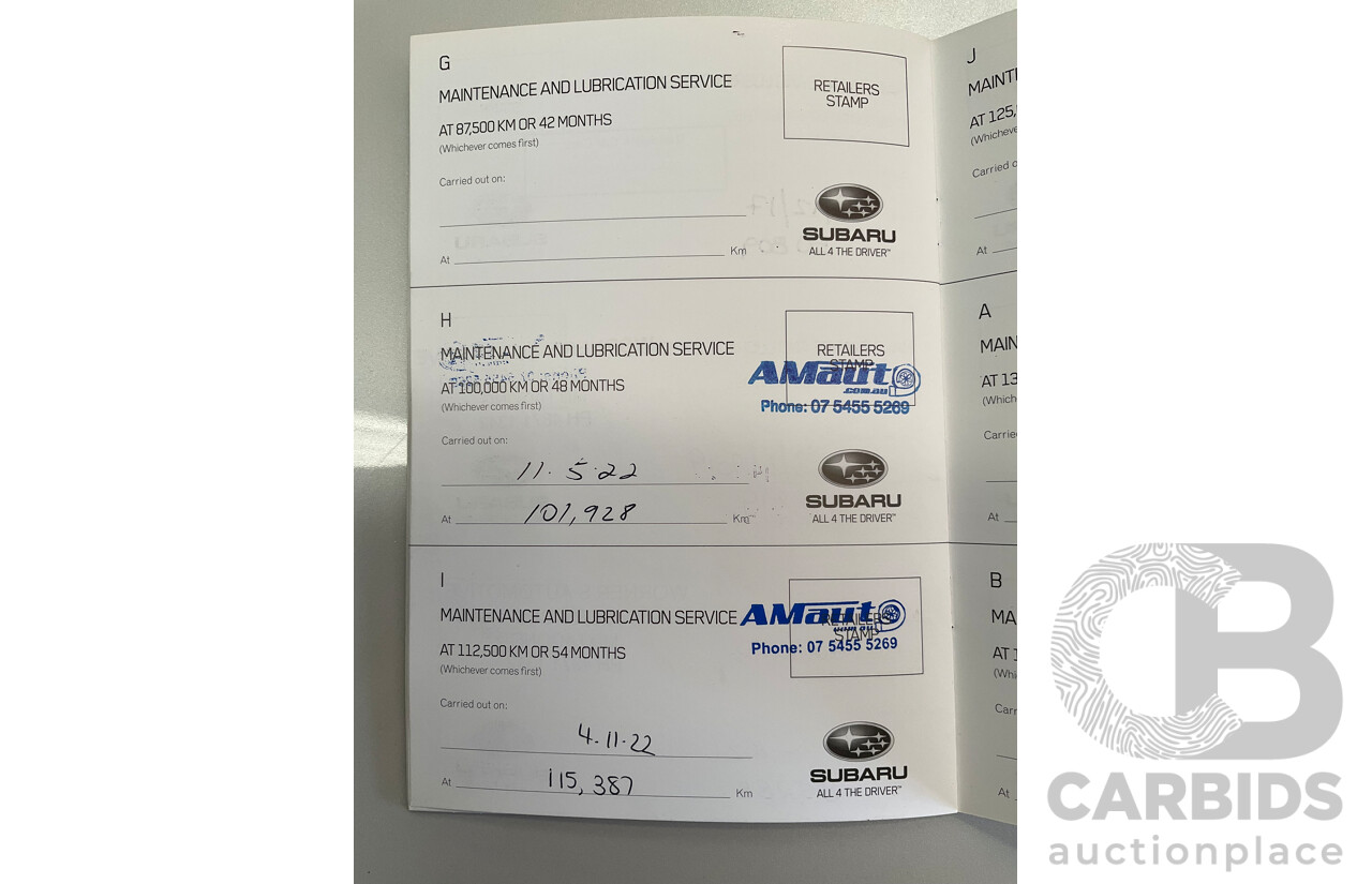 5/2013 Subaru Impreza 2.0i-S (AWD) MY13 5d Hatchback Pearl White 2.0L