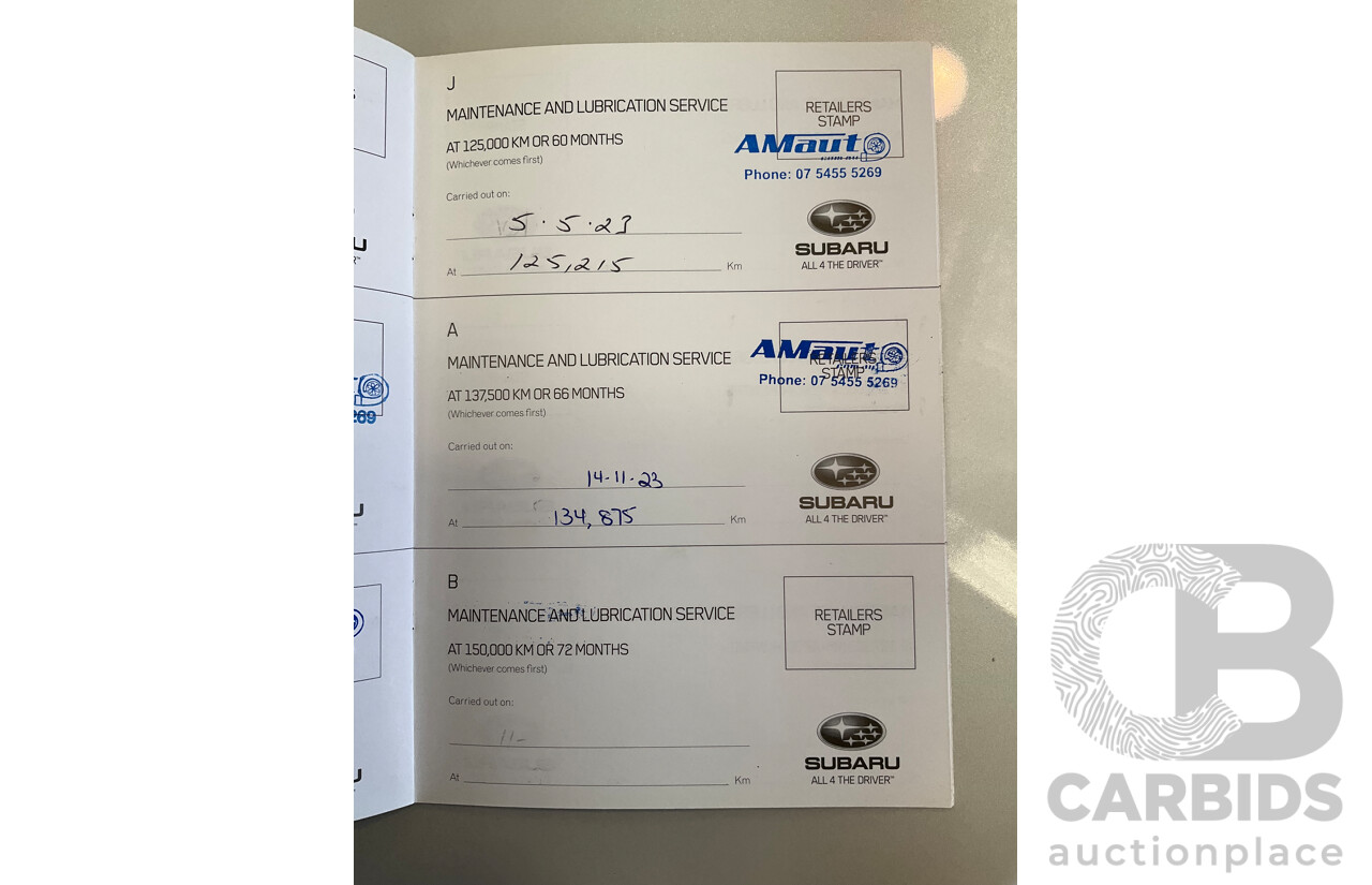 5/2013 Subaru Impreza 2.0i-S (AWD) MY13 5d Hatchback Pearl White 2.0L