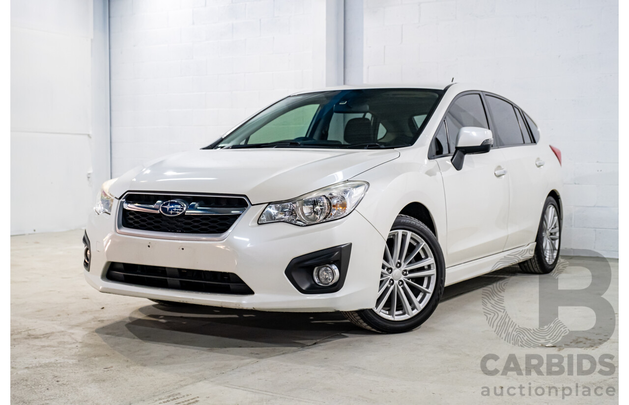 5/2013 Subaru Impreza 2.0i-S (AWD) MY13 5d Hatchback Pearl White 2.0L