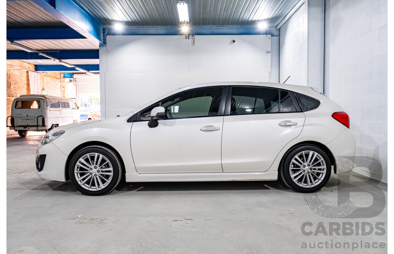 5/2013 Subaru Impreza 2.0i-S (AWD) MY13 5d Hatchback Pearl White 2.0L