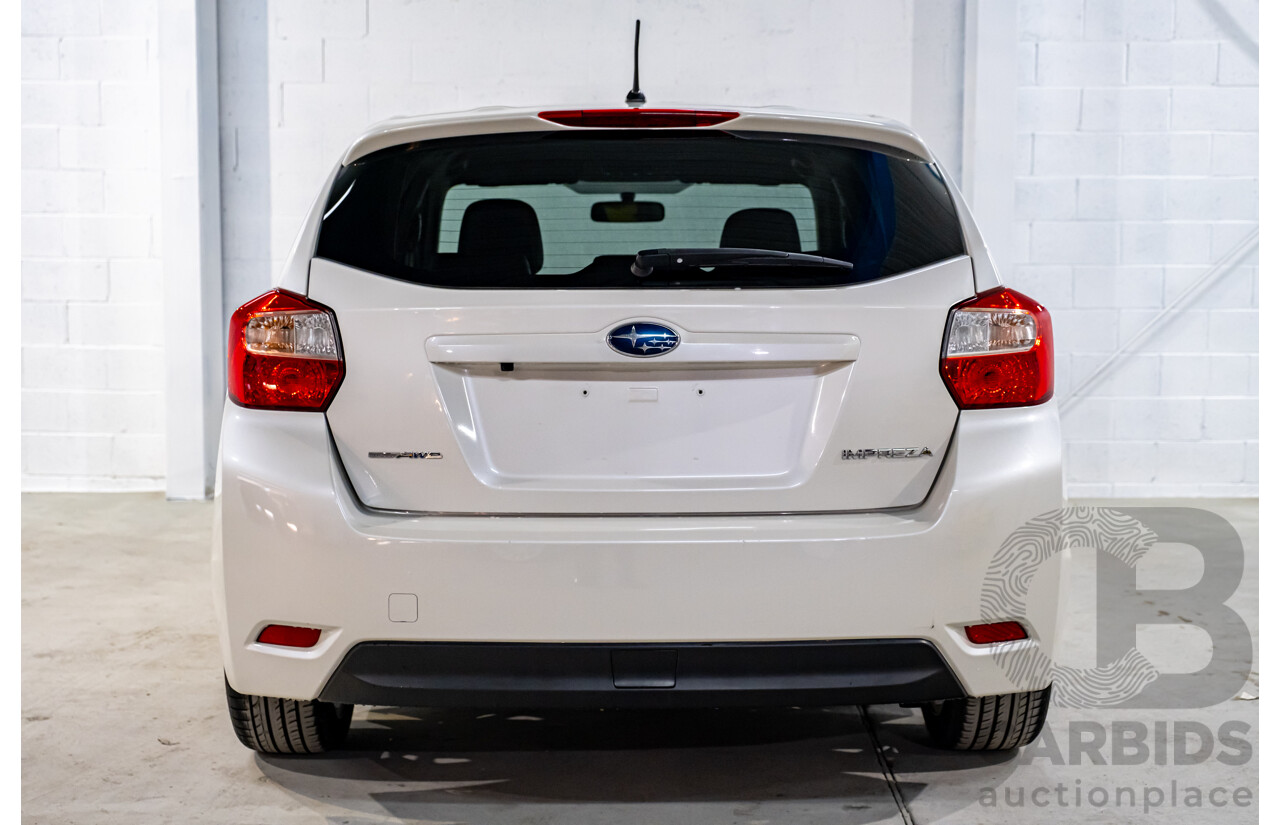 5/2013 Subaru Impreza 2.0i-S (AWD) MY13 5d Hatchback Pearl White 2.0L