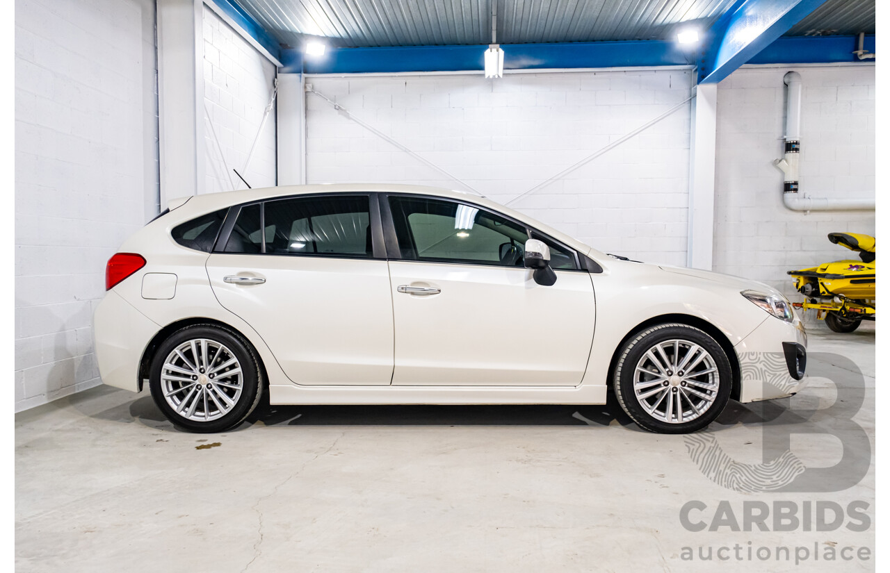 5/2013 Subaru Impreza 2.0i-S (AWD) MY13 5d Hatchback Pearl White 2.0L
