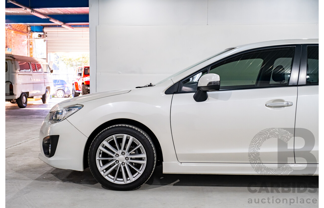 5/2013 Subaru Impreza 2.0i-S (AWD) MY13 5d Hatchback Pearl White 2.0L