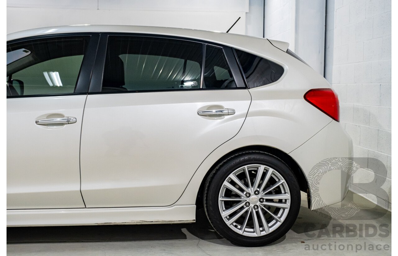 5/2013 Subaru Impreza 2.0i-S (AWD) MY13 5d Hatchback Pearl White 2.0L