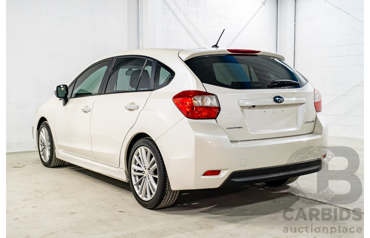 5/2013 Subaru Impreza 2.0i-S (AWD) MY13 5d Hatchback Pearl White 2.0L