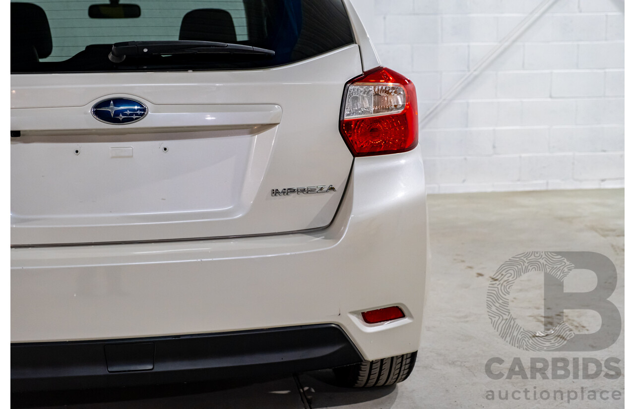 5/2013 Subaru Impreza 2.0i-S (AWD) MY13 5d Hatchback Pearl White 2.0L