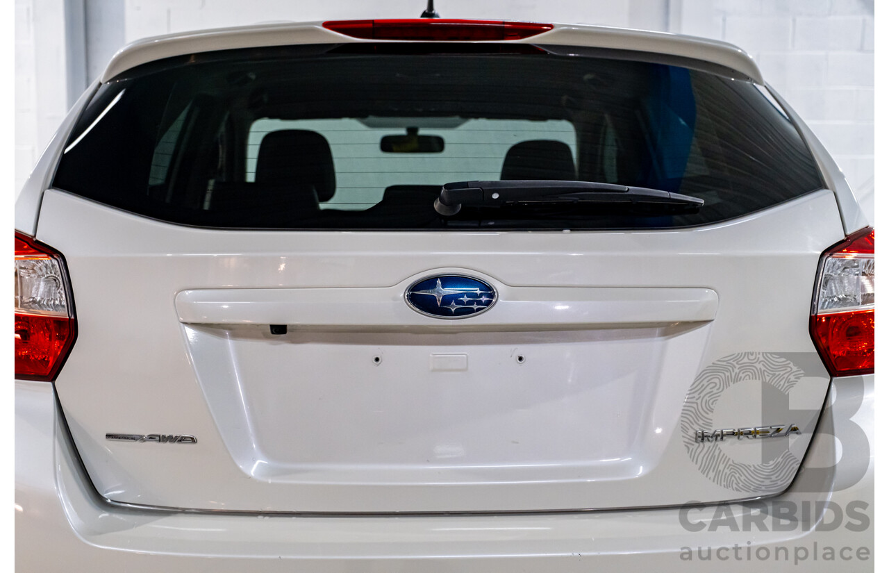 5/2013 Subaru Impreza 2.0i-S (AWD) MY13 5d Hatchback Pearl White 2.0L
