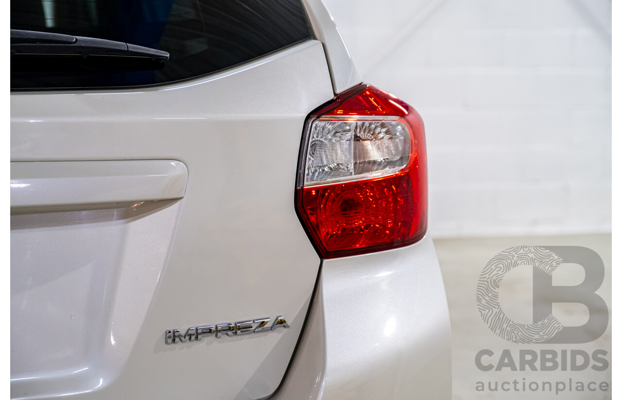 5/2013 Subaru Impreza 2.0i-S (AWD) MY13 5d Hatchback Pearl White 2.0L