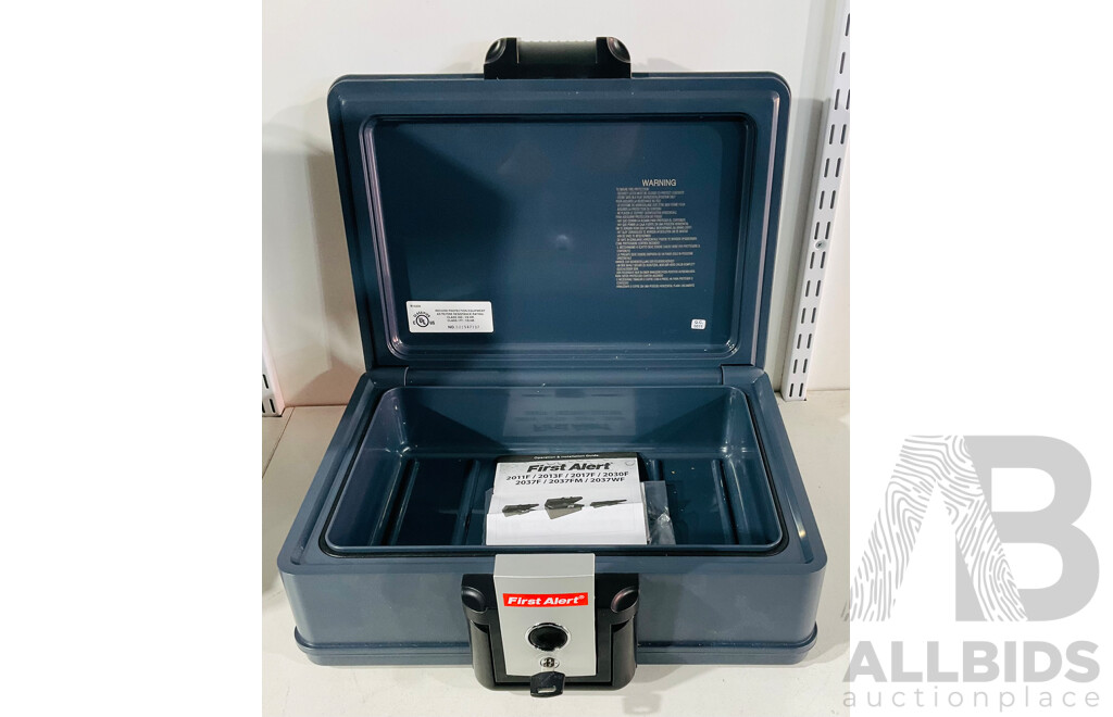 First Alert Waterproof Fire Safe Including Key and Instructions