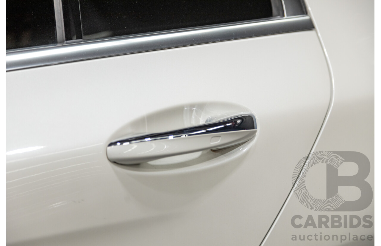 01/2018 Mercedes Benz C350e W205 MY18 4d Sedan Diamond White Metallic Turbo 2.0L / 60kw Hybrid