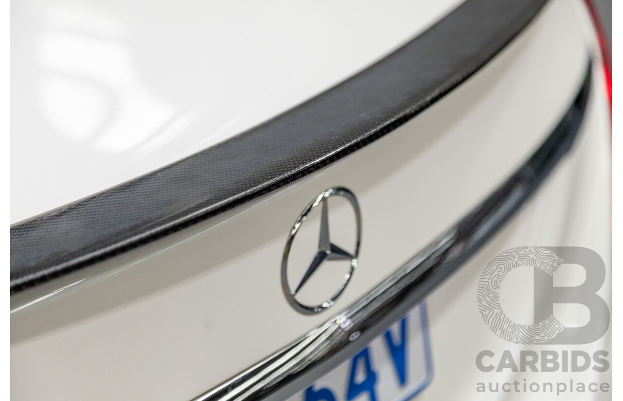 01/2018 Mercedes Benz C350e W205 MY18 4d Sedan Diamond White Metallic Turbo 2.0L / 60kw Hybrid