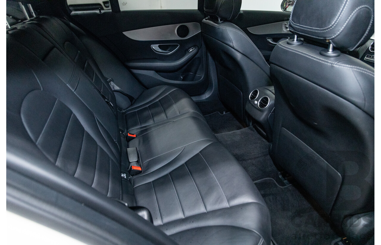 01/2018 Mercedes Benz C350e W205 MY18 4d Sedan Diamond White Metallic Turbo 2.0L / 60kw Hybrid