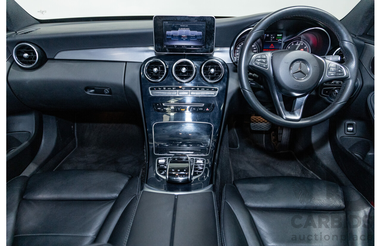 01/2018 Mercedes Benz C350e W205 MY18 4d Sedan Diamond White Metallic Turbo 2.0L / 60kw Hybrid