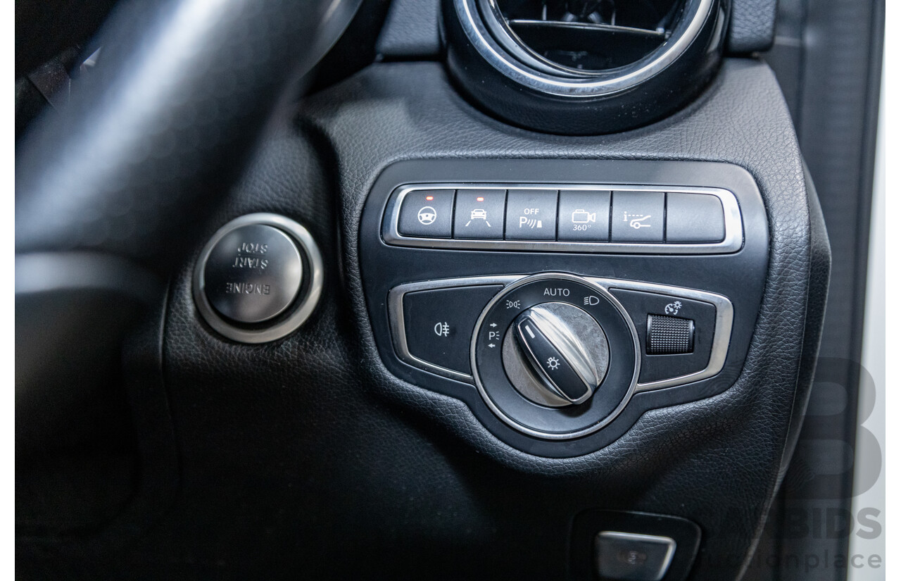 01/2018 Mercedes Benz C350e W205 MY18 4d Sedan Diamond White Metallic Turbo 2.0L / 60kw Hybrid