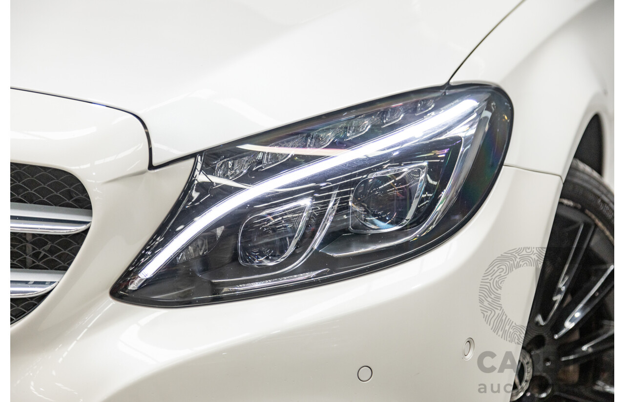 01/2018 Mercedes Benz C350e W205 MY18 4d Sedan Diamond White Metallic Turbo 2.0L / 60kw Hybrid