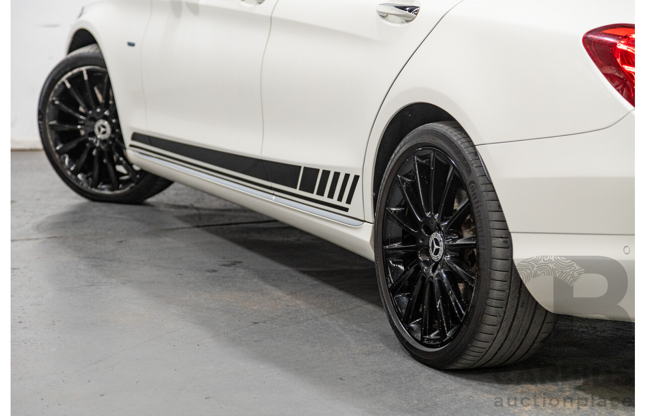 01/2018 Mercedes Benz C350e W205 MY18 4d Sedan Diamond White Metallic Turbo 2.0L / 60kw Hybrid