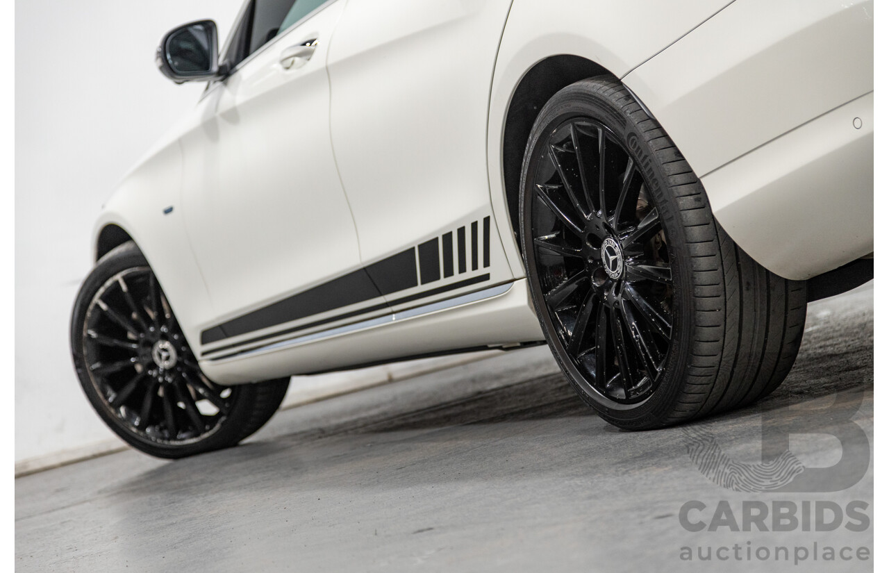 01/2018 Mercedes Benz C350e W205 MY18 4d Sedan Diamond White Metallic Turbo 2.0L / 60kw Hybrid