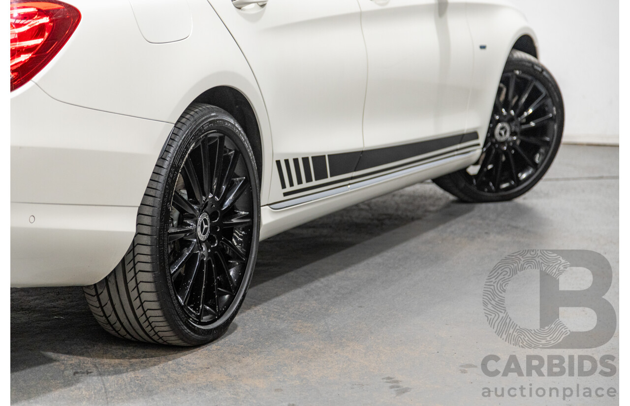 01/2018 Mercedes Benz C350e W205 MY18 4d Sedan Diamond White Metallic Turbo 2.0L / 60kw Hybrid