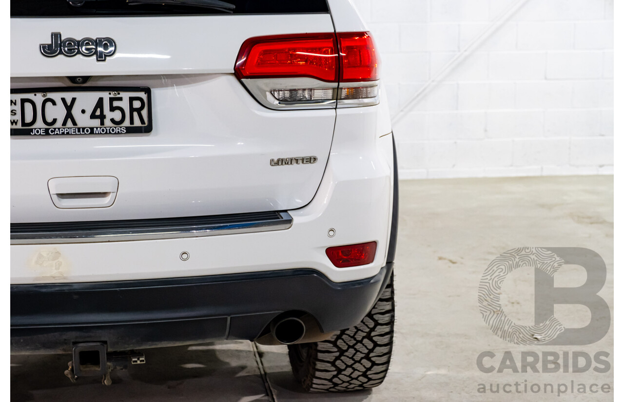 06/2015 Jeep Grand Cherokee Limited (4x4) WK MY15 4d Wagon White Turbo Diesel V6 3.0L