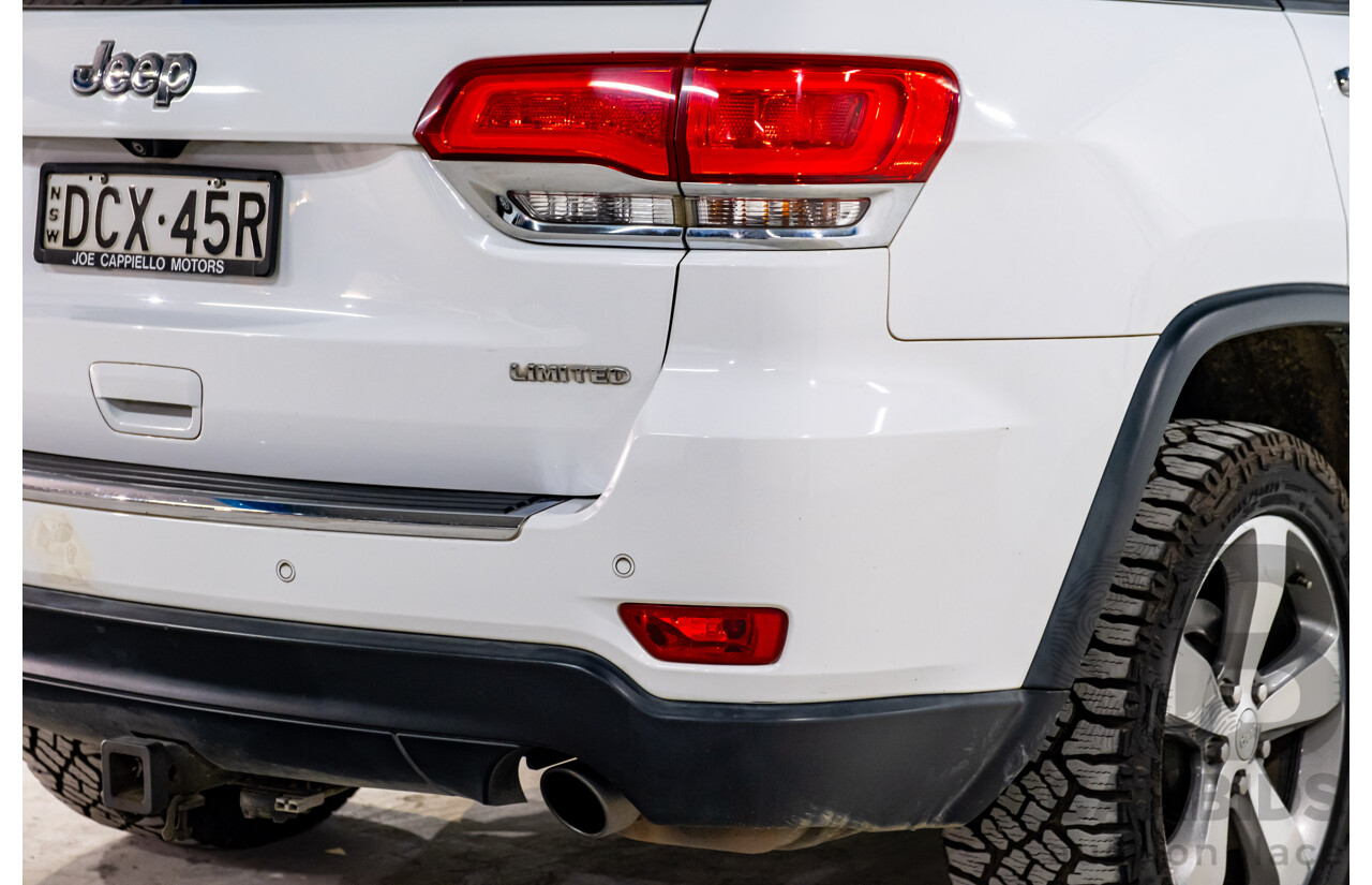 06/2015 Jeep Grand Cherokee Limited (4x4) WK MY15 4d Wagon White Turbo Diesel V6 3.0L