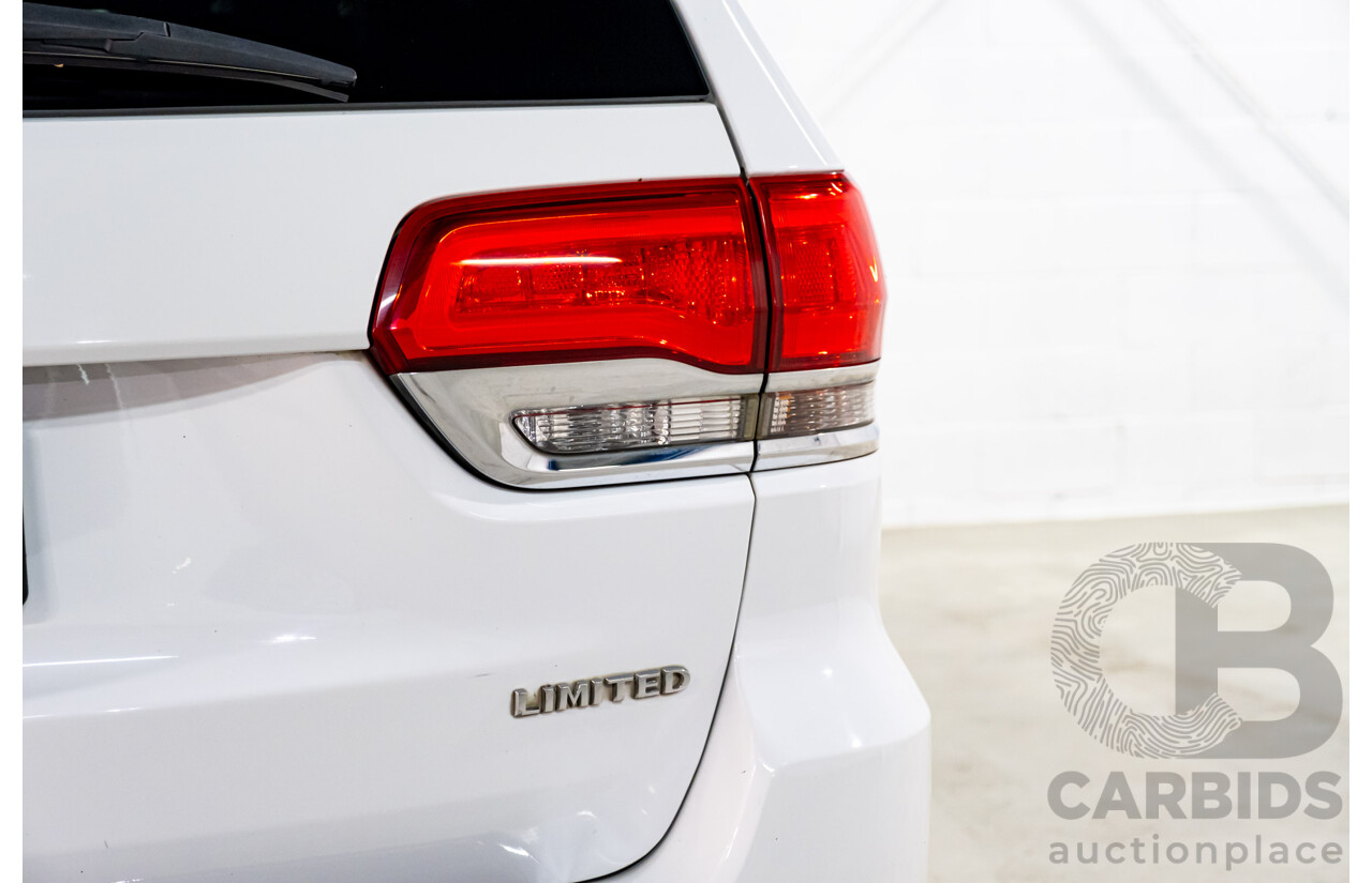 06/2015 Jeep Grand Cherokee Limited (4x4) WK MY15 4d Wagon White Turbo Diesel V6 3.0L