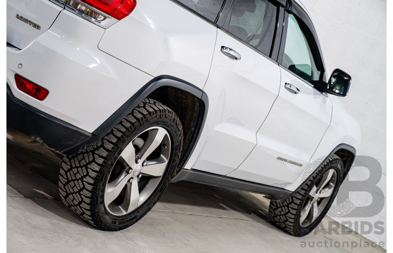 06/2015 Jeep Grand Cherokee Limited (4x4) WK MY15 4d Wagon White Turbo Diesel V6 3.0L