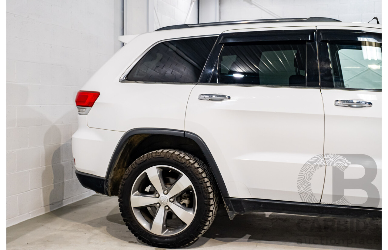 06/2015 Jeep Grand Cherokee Limited (4x4) WK MY15 4d Wagon White Turbo Diesel V6 3.0L