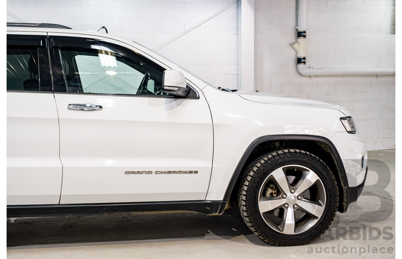 06/2015 Jeep Grand Cherokee Limited (4x4) WK MY15 4d Wagon White Turbo Diesel V6 3.0L
