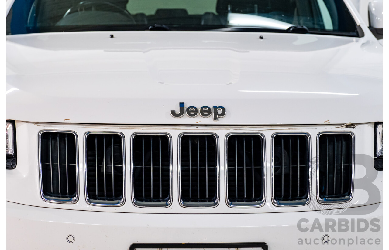 06/2015 Jeep Grand Cherokee Limited (4x4) WK MY15 4d Wagon White Turbo Diesel V6 3.0L
