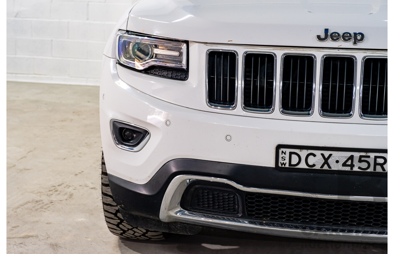 06/2015 Jeep Grand Cherokee Limited (4x4) WK MY15 4d Wagon White Turbo Diesel V6 3.0L