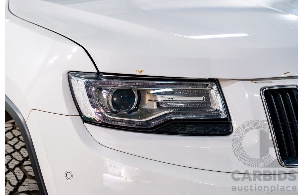 06/2015 Jeep Grand Cherokee Limited (4x4) WK MY15 4d Wagon White Turbo Diesel V6 3.0L