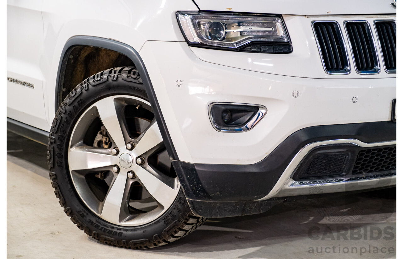 06/2015 Jeep Grand Cherokee Limited (4x4) WK MY15 4d Wagon White Turbo Diesel V6 3.0L