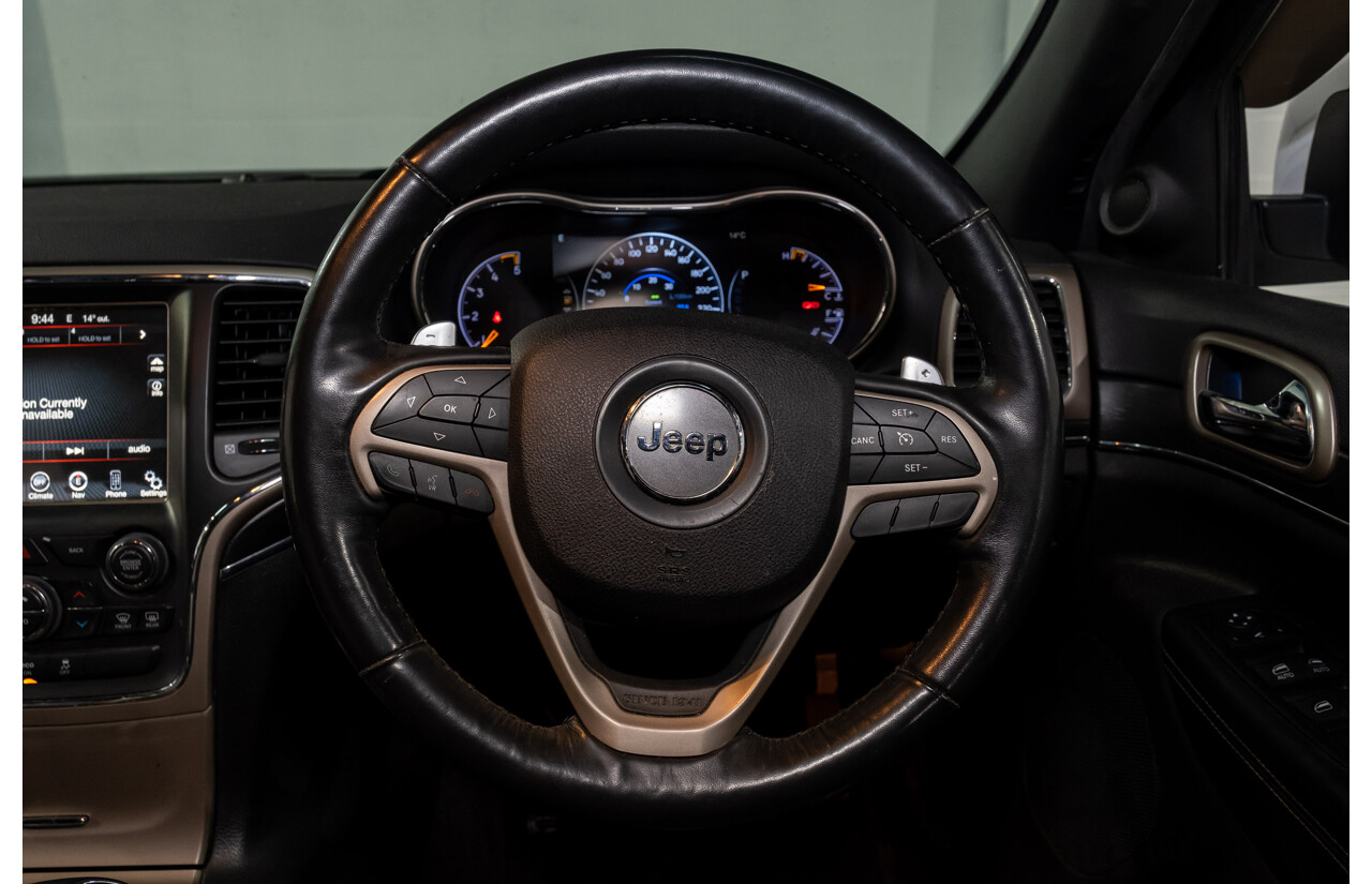 06/2015 Jeep Grand Cherokee Limited (4x4) WK MY15 4d Wagon White Turbo Diesel V6 3.0L