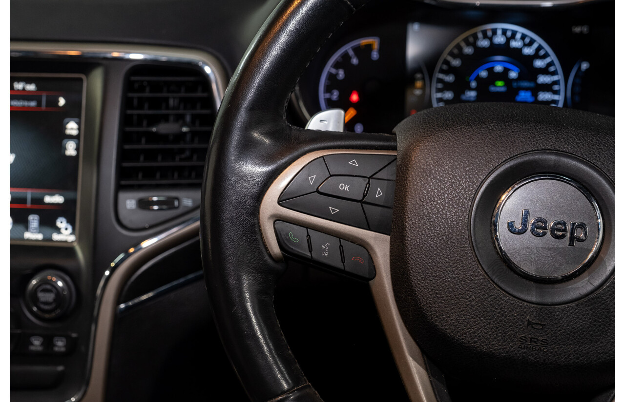 06/2015 Jeep Grand Cherokee Limited (4x4) WK MY15 4d Wagon White Turbo Diesel V6 3.0L