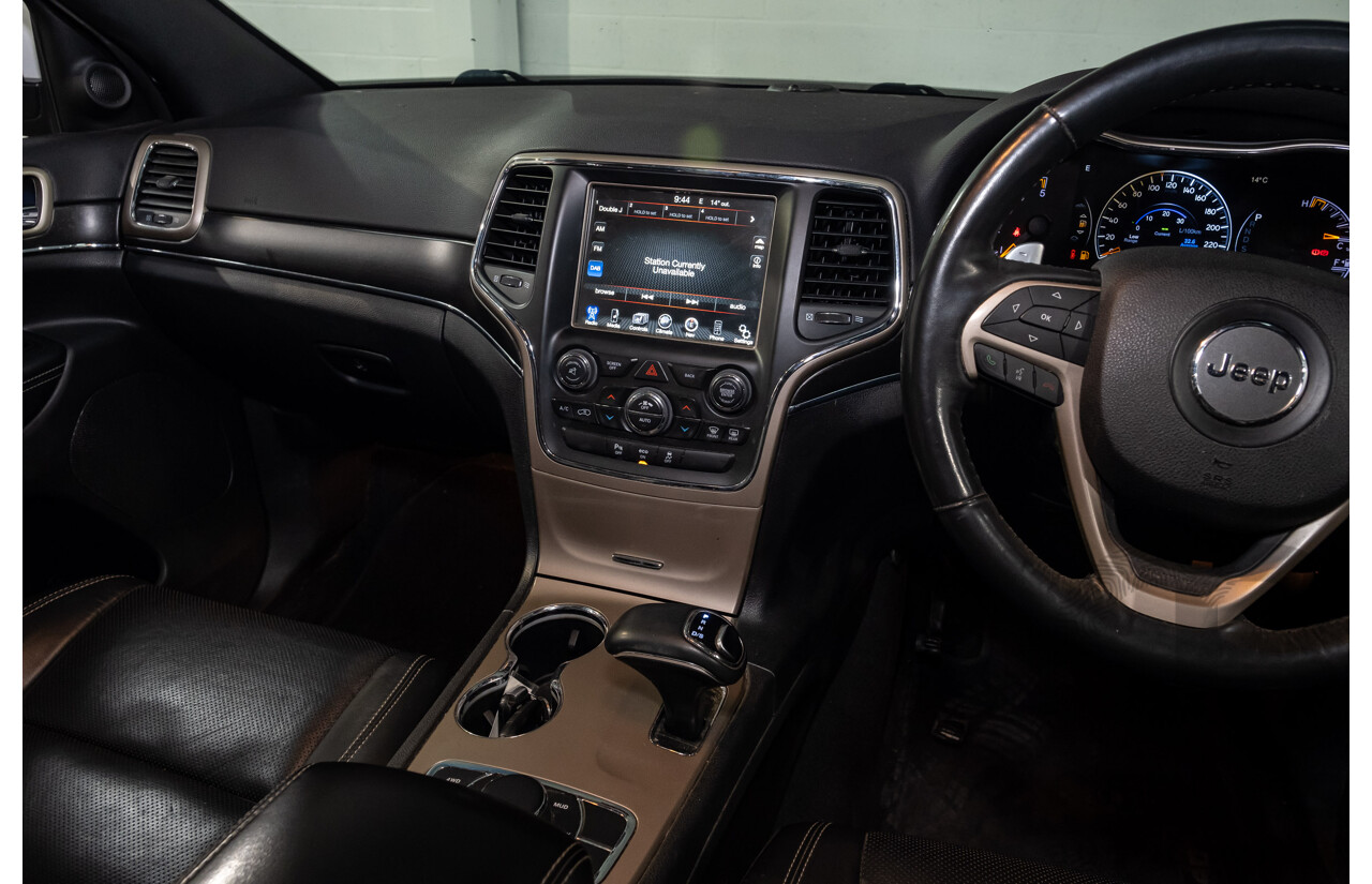 06/2015 Jeep Grand Cherokee Limited (4x4) WK MY15 4d Wagon White Turbo Diesel V6 3.0L