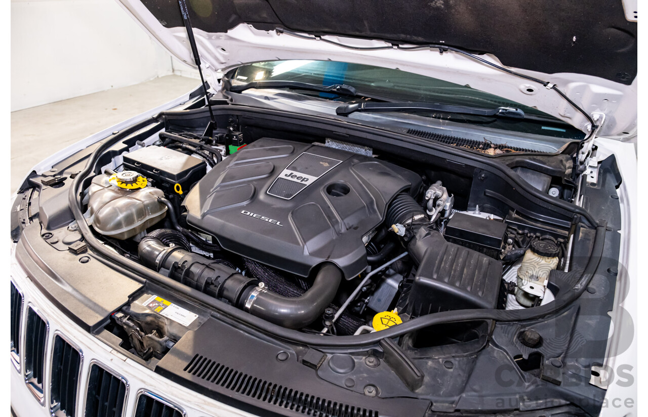 06/2015 Jeep Grand Cherokee Limited (4x4) WK MY15 4d Wagon White Turbo Diesel V6 3.0L