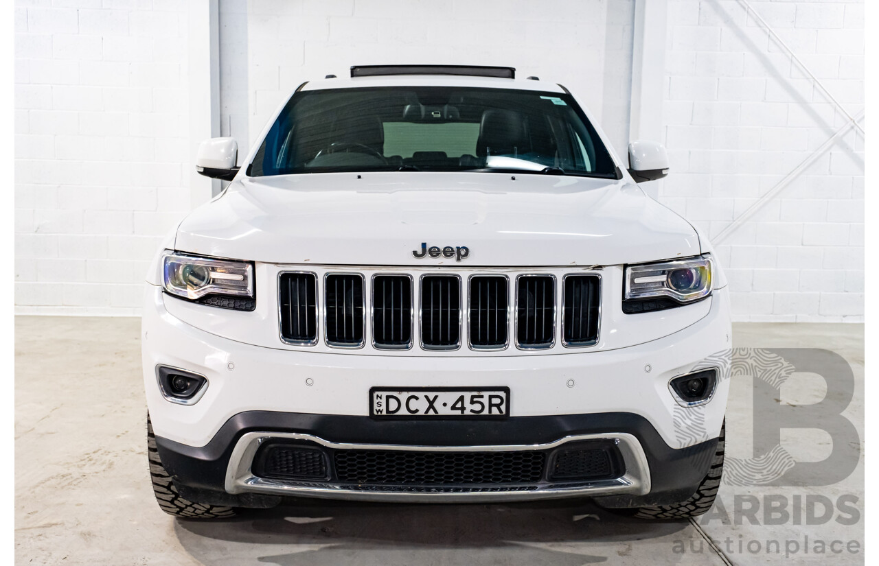 06/2015 Jeep Grand Cherokee Limited (4x4) WK MY15 4d Wagon White Turbo Diesel V6 3.0L