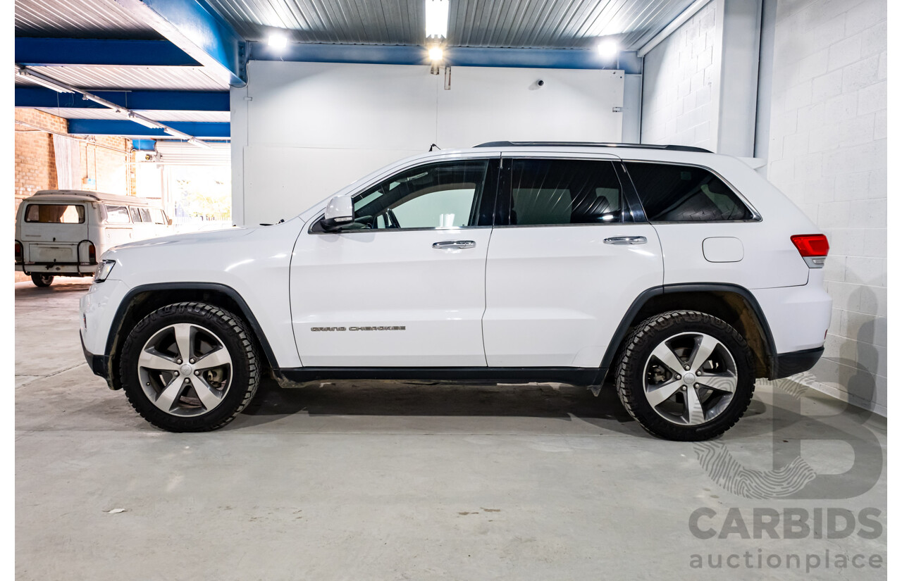 06/2015 Jeep Grand Cherokee Limited (4x4) WK MY15 4d Wagon White Turbo Diesel V6 3.0L