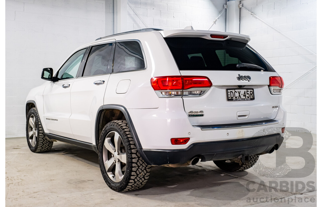 06/2015 Jeep Grand Cherokee Limited (4x4) WK MY15 4d Wagon White Turbo Diesel V6 3.0L