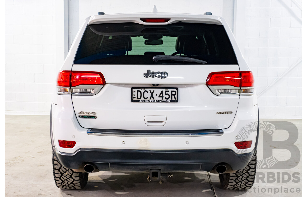 06/2015 Jeep Grand Cherokee Limited (4x4) WK MY15 4d Wagon White Turbo Diesel V6 3.0L
