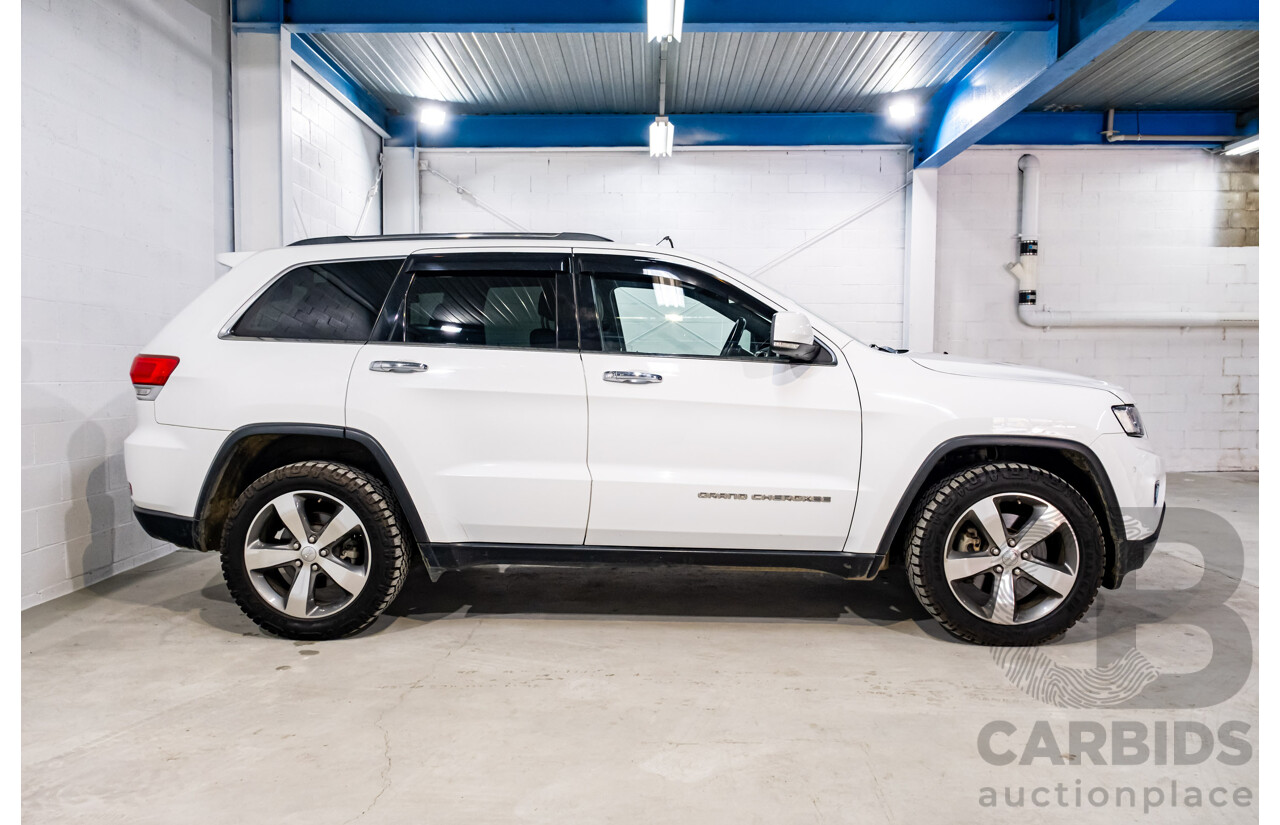 06/2015 Jeep Grand Cherokee Limited (4x4) WK MY15 4d Wagon White Turbo Diesel V6 3.0L