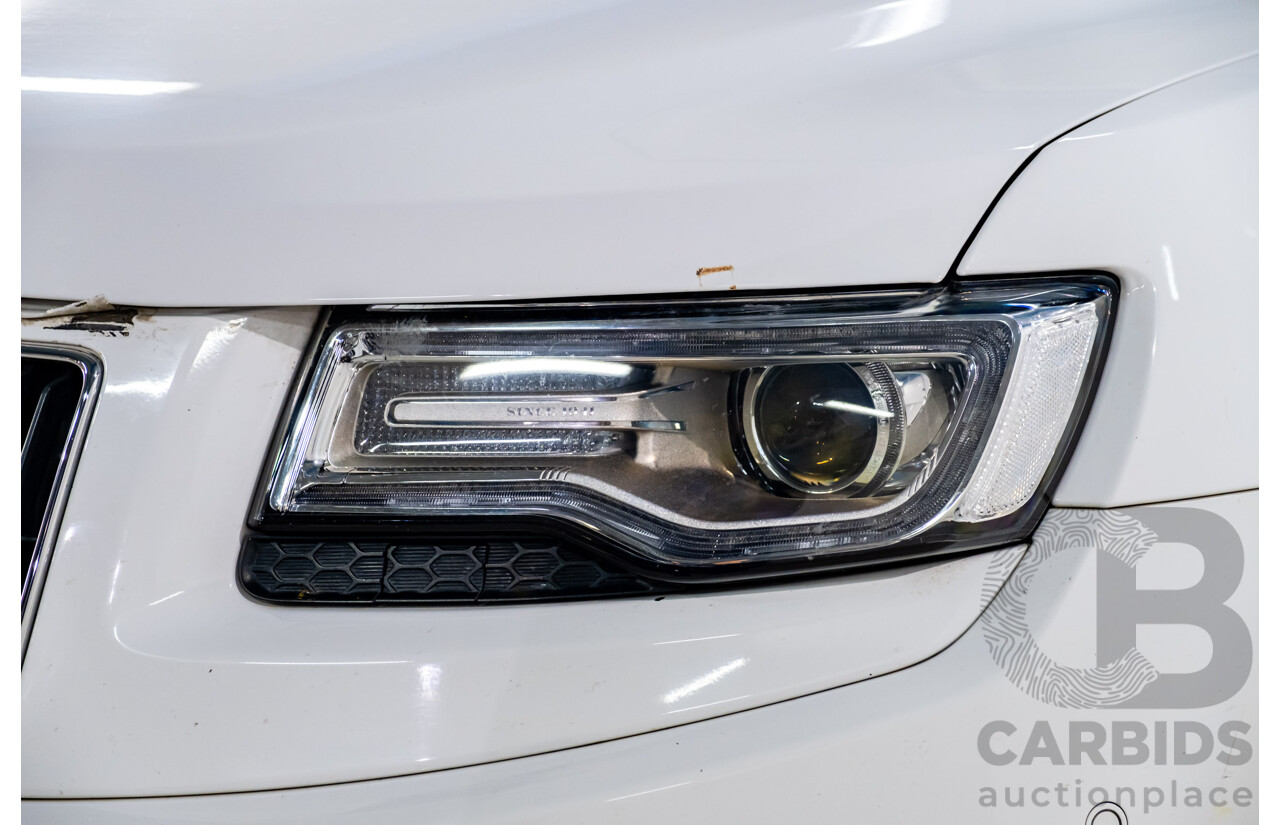 06/2015 Jeep Grand Cherokee Limited (4x4) WK MY15 4d Wagon White Turbo Diesel V6 3.0L