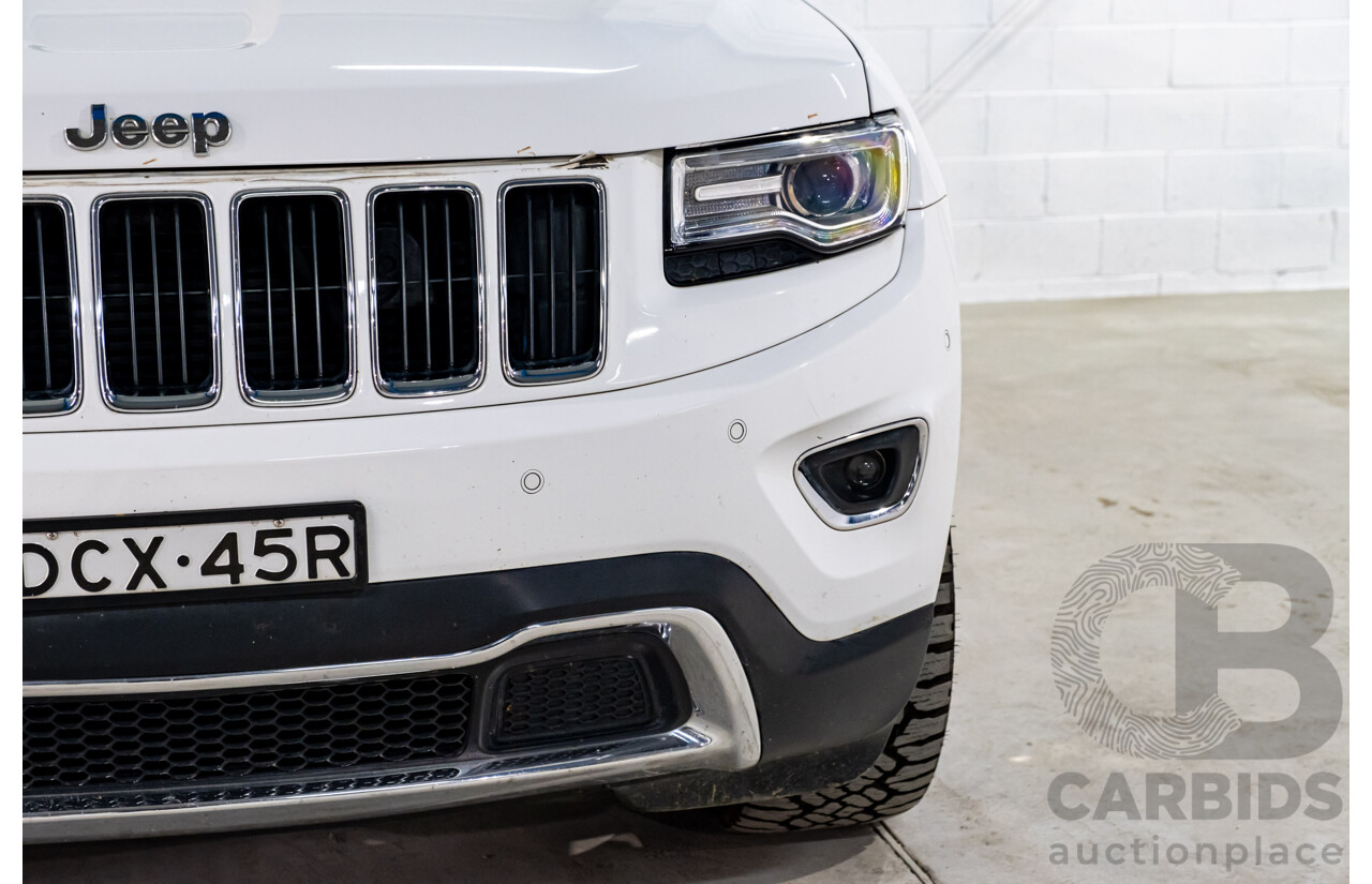 06/2015 Jeep Grand Cherokee Limited (4x4) WK MY15 4d Wagon White Turbo Diesel V6 3.0L