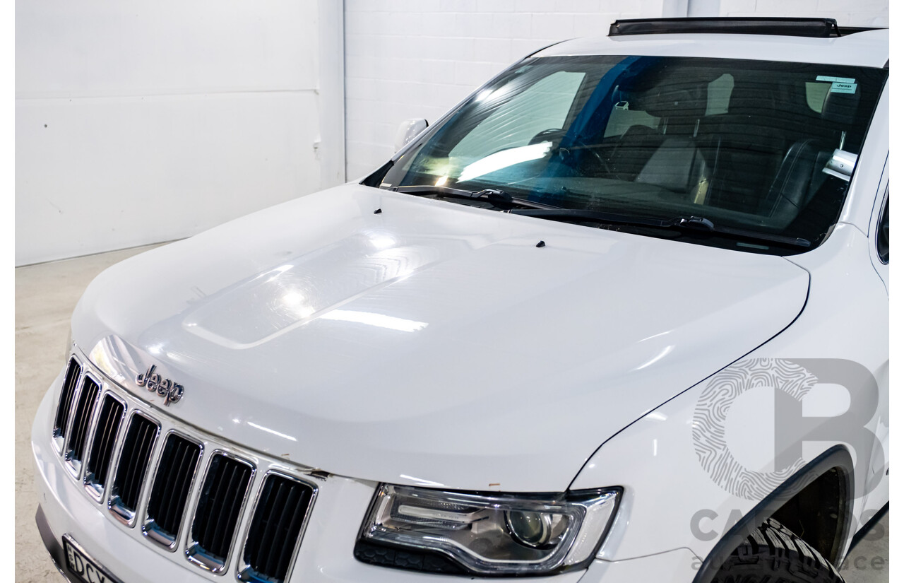 06/2015 Jeep Grand Cherokee Limited (4x4) WK MY15 4d Wagon White Turbo Diesel V6 3.0L