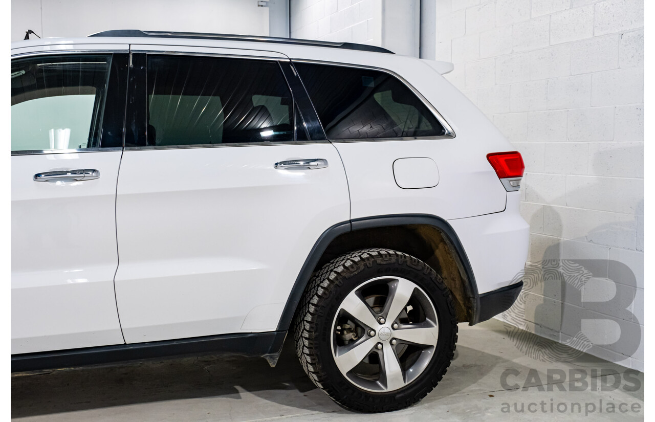 06/2015 Jeep Grand Cherokee Limited (4x4) WK MY15 4d Wagon White Turbo Diesel V6 3.0L