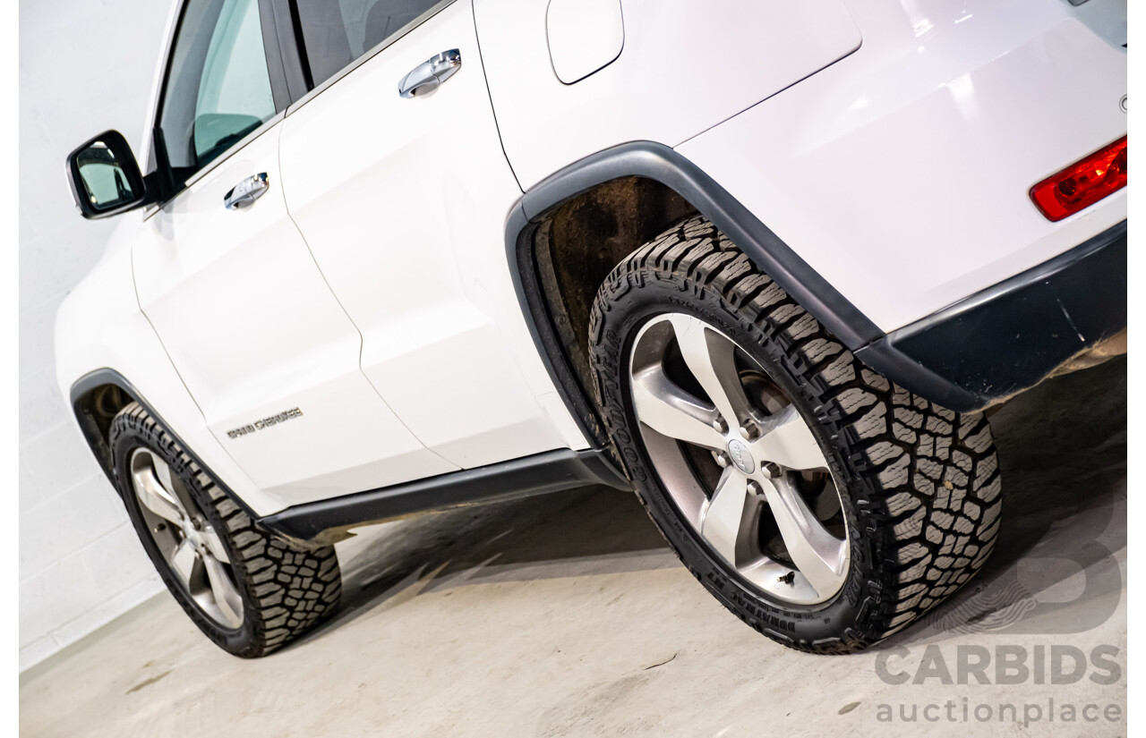 06/2015 Jeep Grand Cherokee Limited (4x4) WK MY15 4d Wagon White Turbo Diesel V6 3.0L