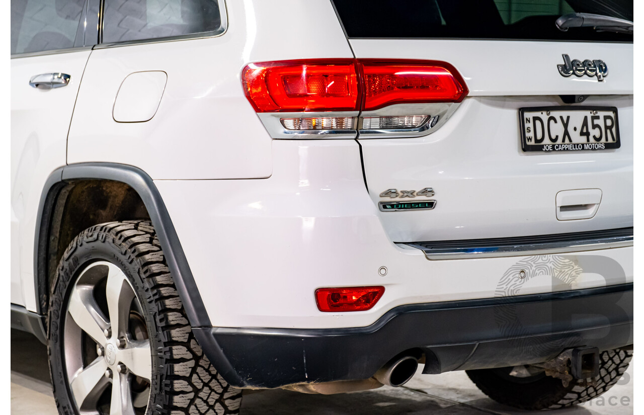 06/2015 Jeep Grand Cherokee Limited (4x4) WK MY15 4d Wagon White Turbo Diesel V6 3.0L