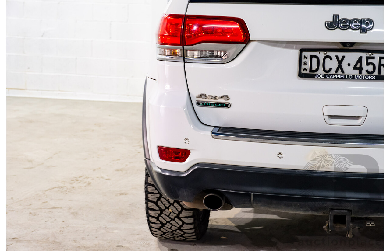 06/2015 Jeep Grand Cherokee Limited (4x4) WK MY15 4d Wagon White Turbo Diesel V6 3.0L