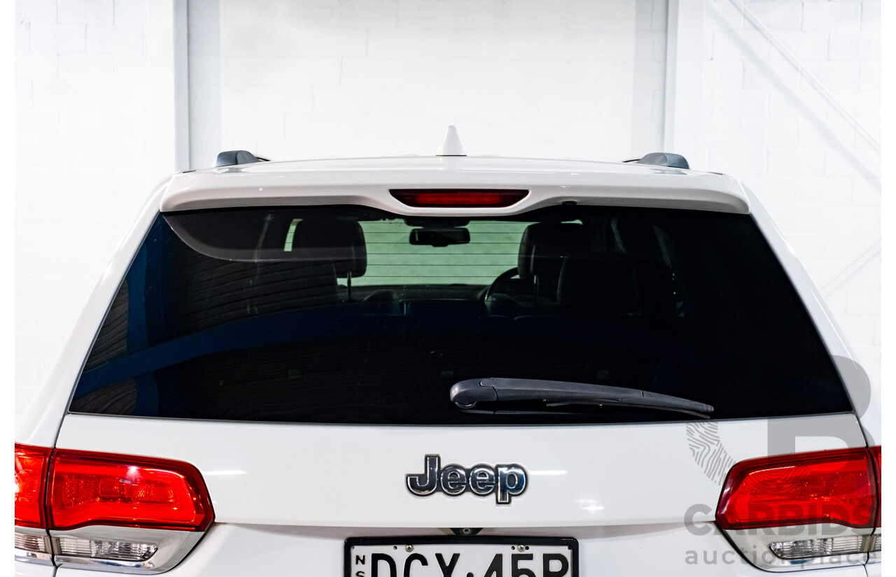 06/2015 Jeep Grand Cherokee Limited (4x4) WK MY15 4d Wagon White Turbo Diesel V6 3.0L